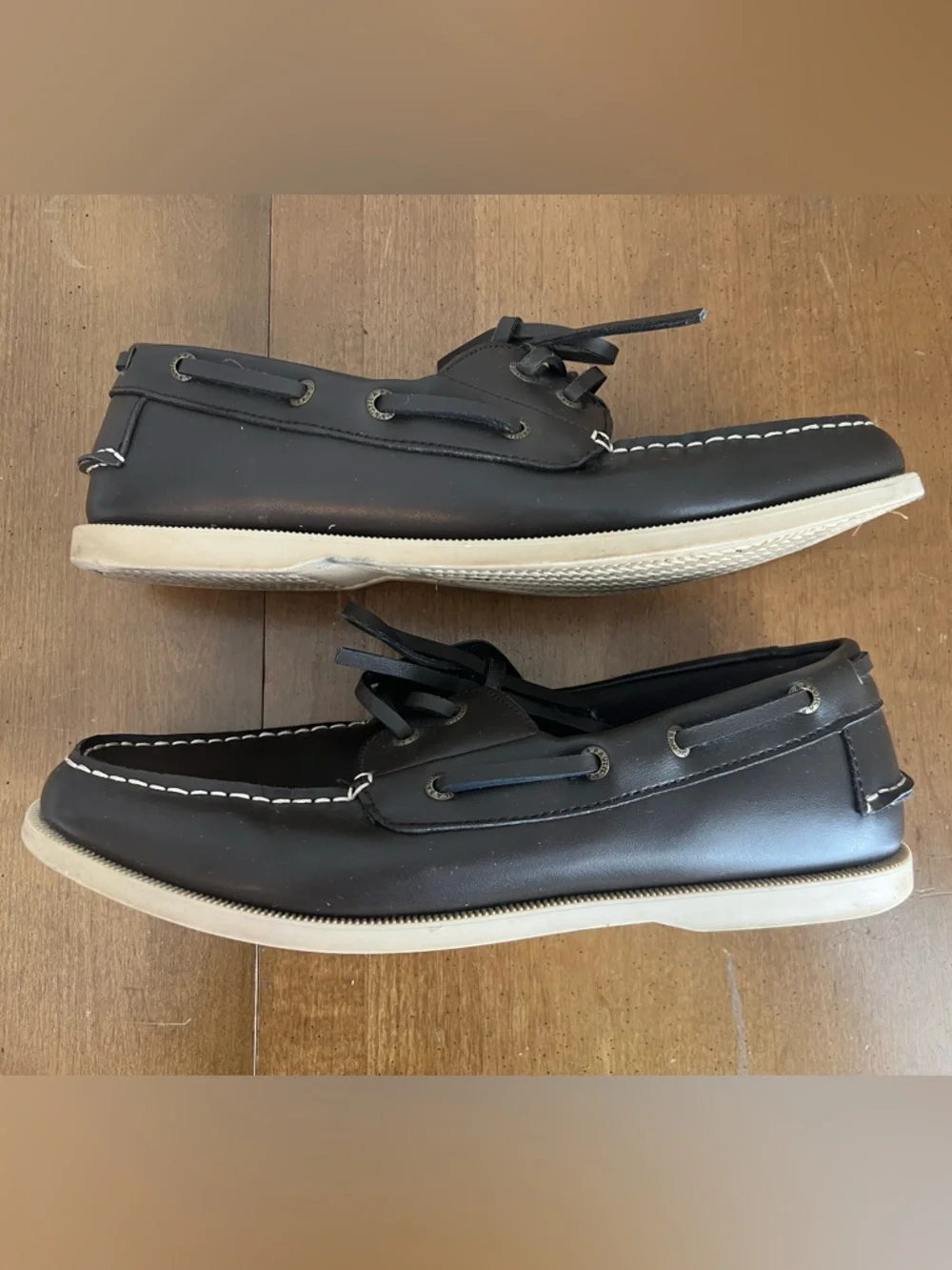 ⭐️ Nautica Men's Brown Leather‎ Boat Shoes Size 11